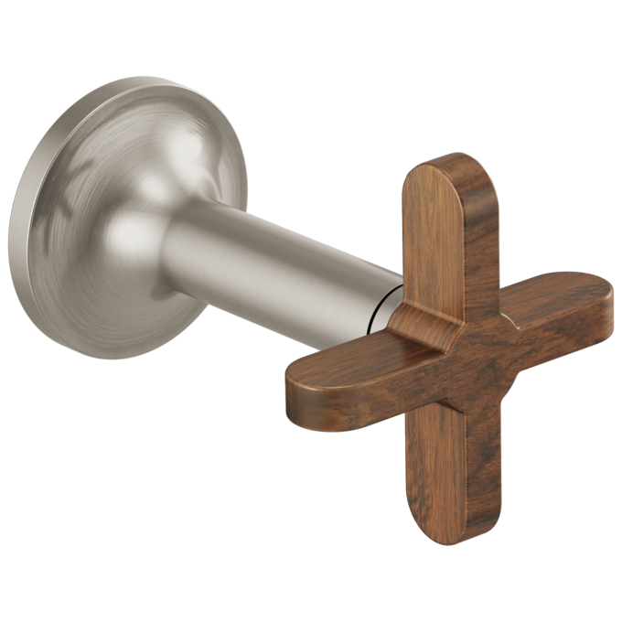BRIZO Odin Wall Mount Lavatory Cross Handles — Brushed Nickel