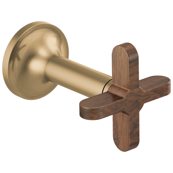BRIZO Odin Wall Mount Lavatory Cross Handles — Luxe Gold