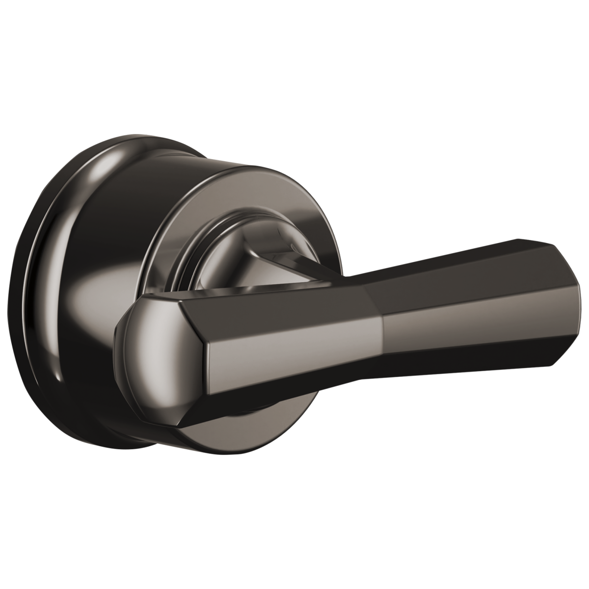 BRIZO Beauclere Pressure Balance Valve Trim Cross Handle Kit — Brilliance Black Onyx