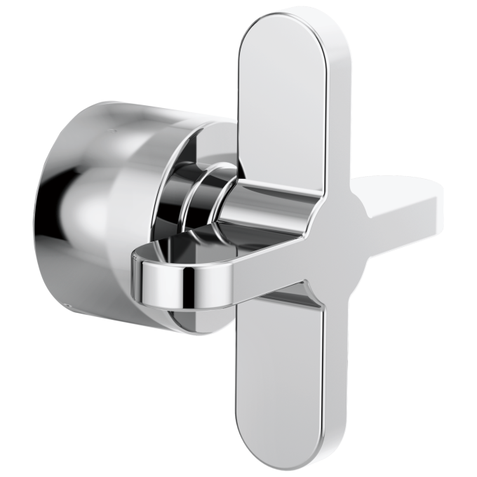 BRIZO Odin Pressure Balance Valve Trim Cross Handle Kit — Chrome