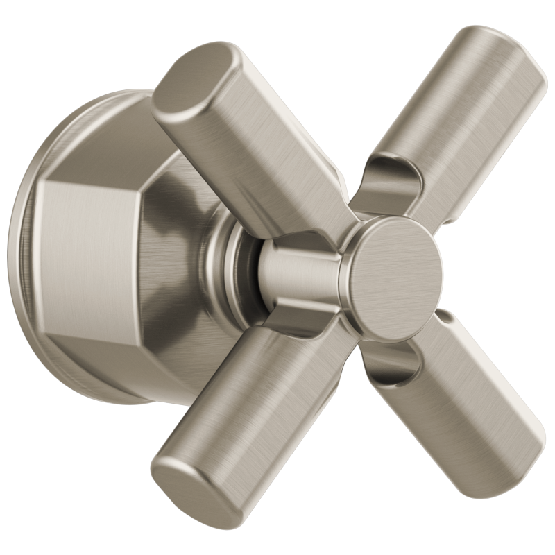 BRIZO Invari Pressure Balance Valve Trim Cross Handle Kit — Luxe Nickel