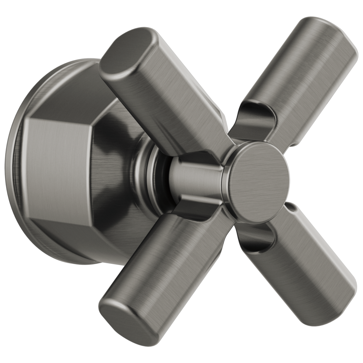 BRIZO Invari Pressure Balance Valve Trim Cross Handle Kit — Luxe Steel