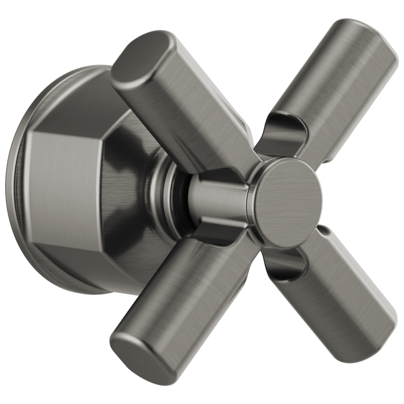 BRIZO Invari Pressure Balance Valve Trim Cross Handle Kit — Luxe Steel