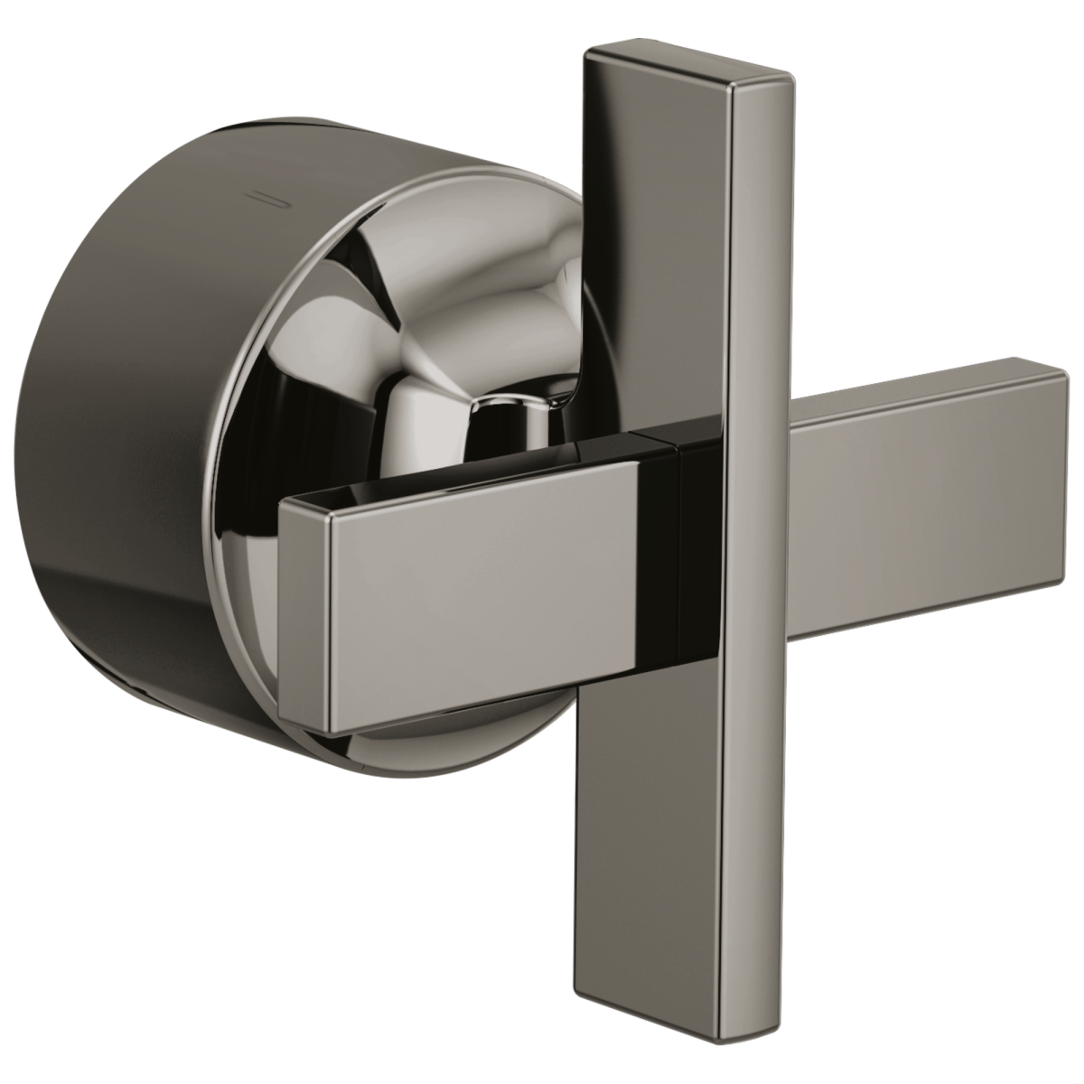 BRIZO Levoir Pressure Balance Valve Trim Cross Handle Kit — Brilliance Black Onyx