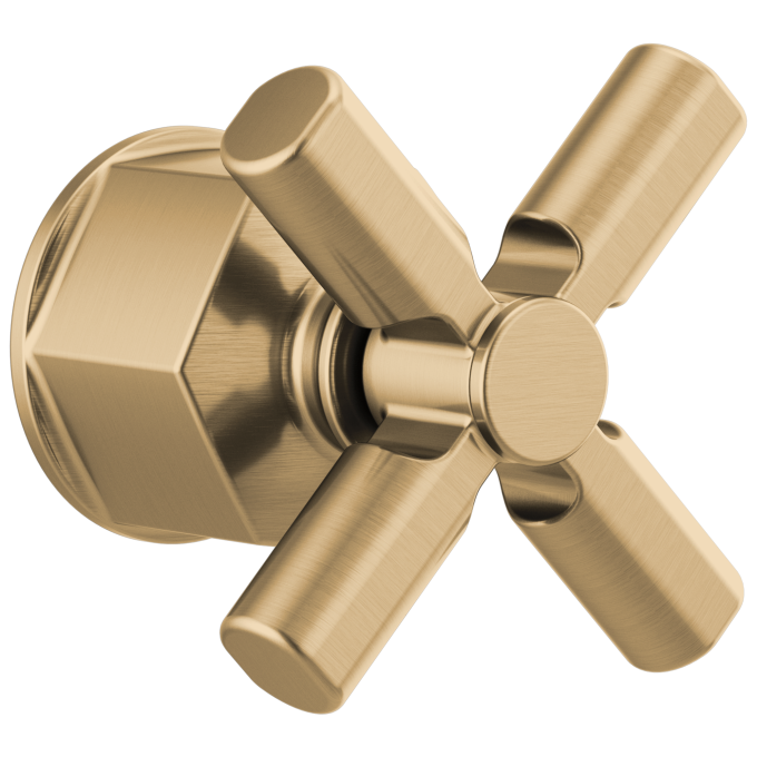 BRIZO Invari Sensori Thermostatic Valve Trim Cross Handle Kit — Luxe Gold