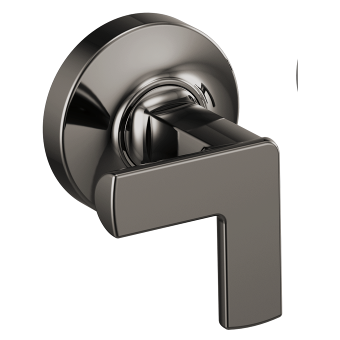 BRIZO Kintsu Two-Handle Wall Mount Tub Filler Cross Handle Kit — Brilliance Black Onyx