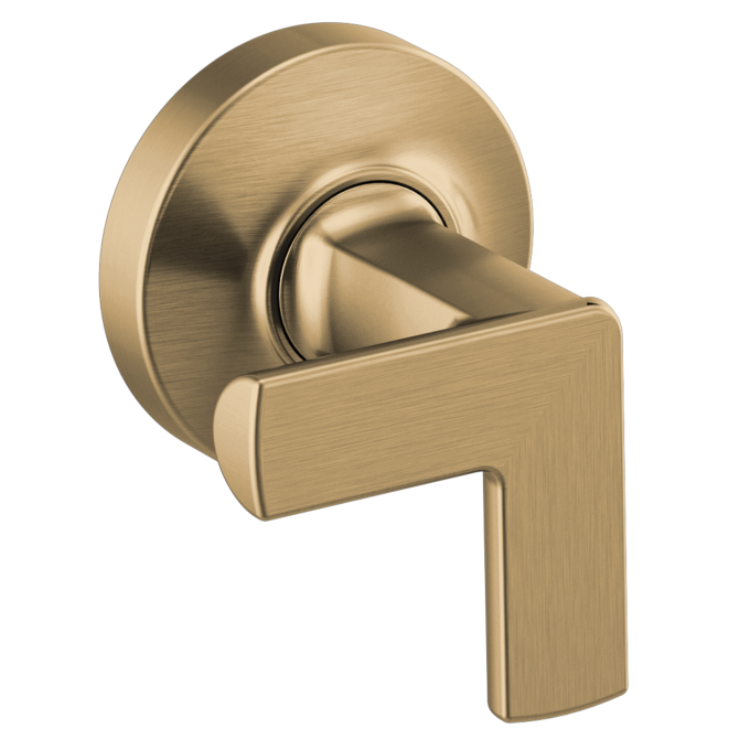 BRIZO Kintsu Two-Handle Wall Mount Tub Filler Cross Handle Kit — Luxe Gold