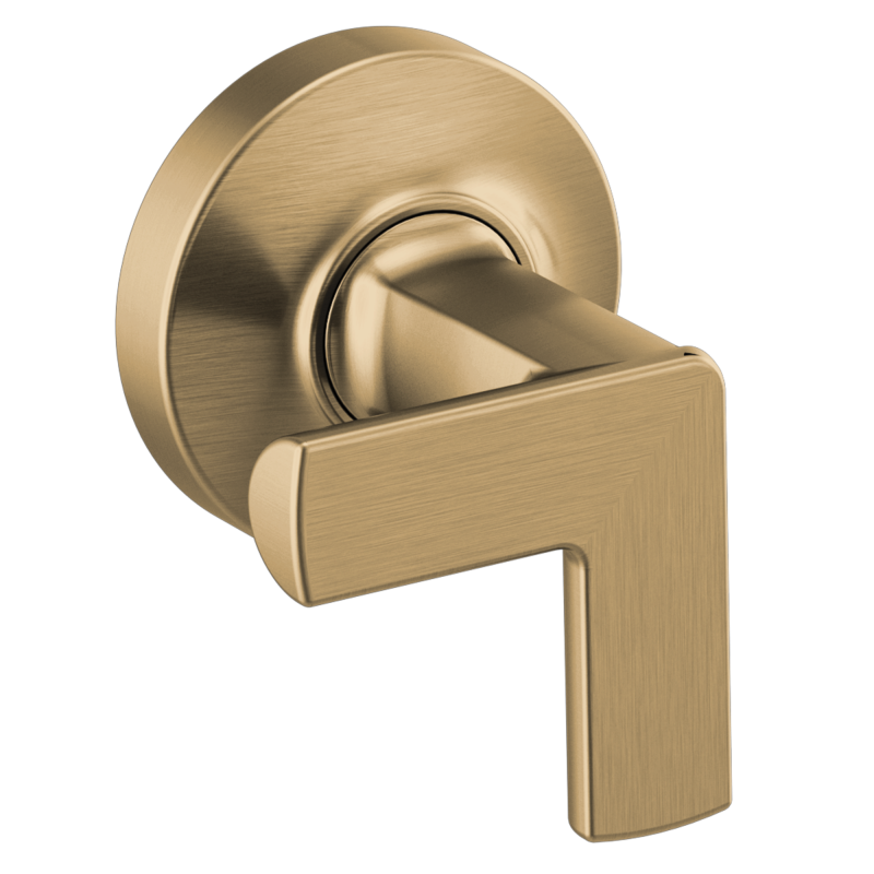 BRIZO Kintsu Two-Handle Wall Mount Tub Filler Cross Handle Kit — Luxe Gold