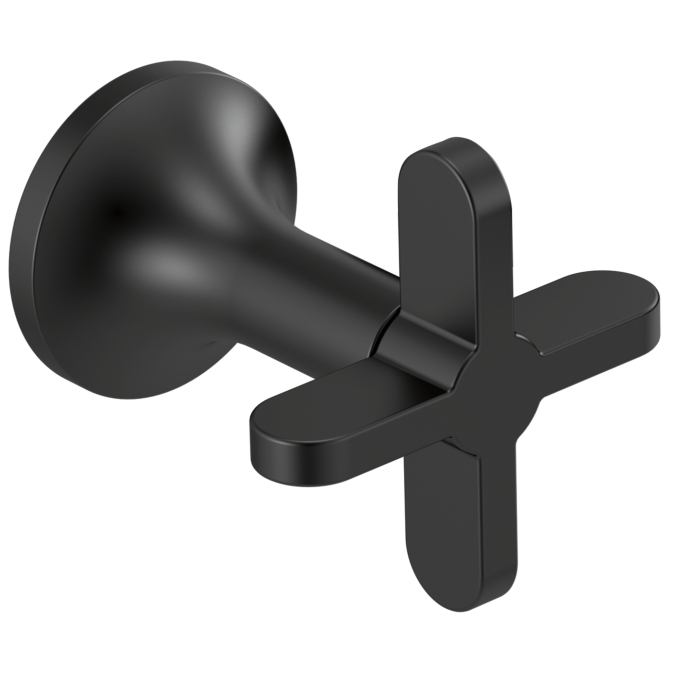 BRIZO Jason Wu for BRIZO Wall Mount Tub Filler Cross Handles — Matte Black