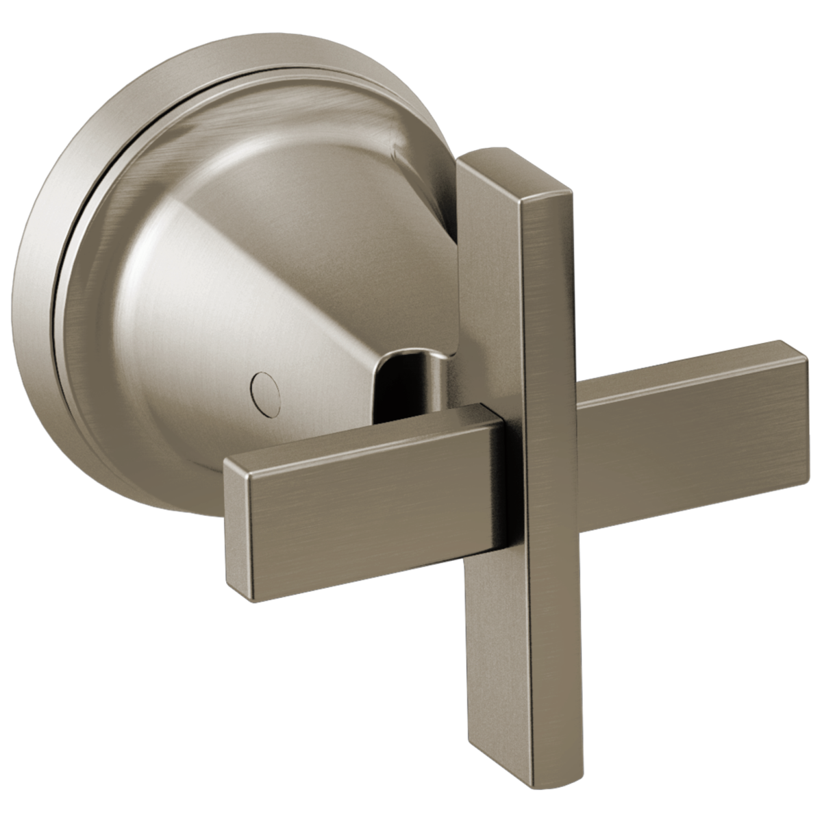 BRIZO Levoir Two-Handle Wall Mount Tub Filler Cross Handle Kit — Luxe Nickel