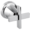 BRIZO Levoir Two-Handle Wall Mount Tub Filler Cross Handle Kit — Chrome