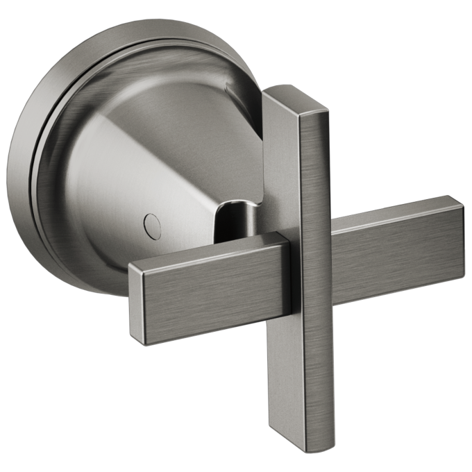 BRIZO Levoir Two-Handle Wall Mount Tub Filler Cross Handle Kit — Luxe Steel