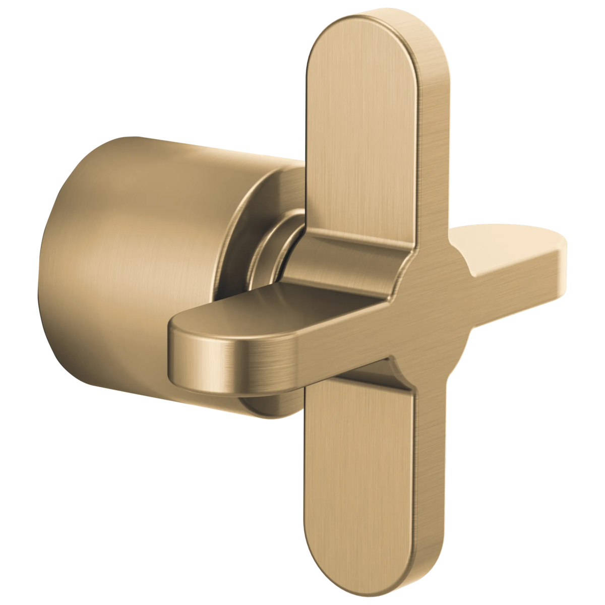 BRIZO Odin 3 And 6 Function Diverter Trim Cross Handle Kit — Luxe Gold