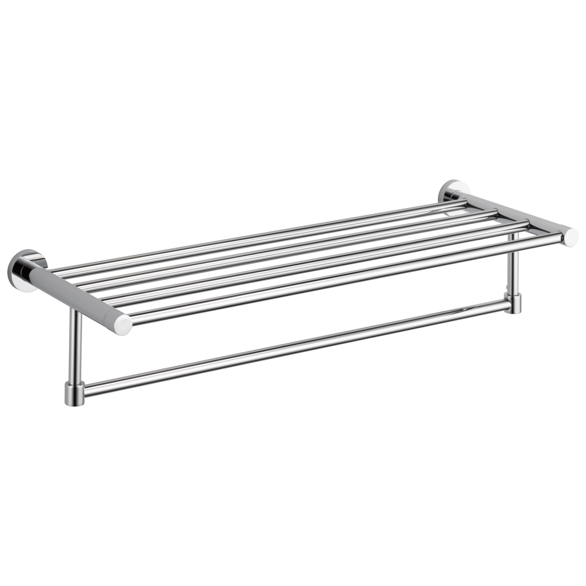 DELTA Lilah 24" Double Towel Shelf — Chrome