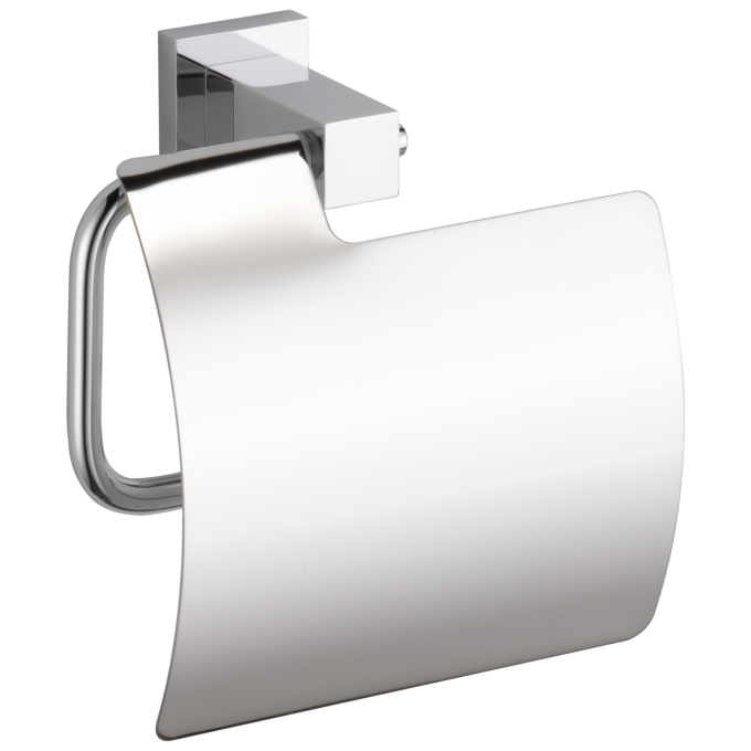 DELTA Brevard Tissue Holder with Cover — Chrome