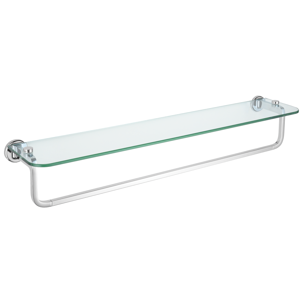 DELTA Kendari 24" Towel Bar with Glass Shelf — Chrome