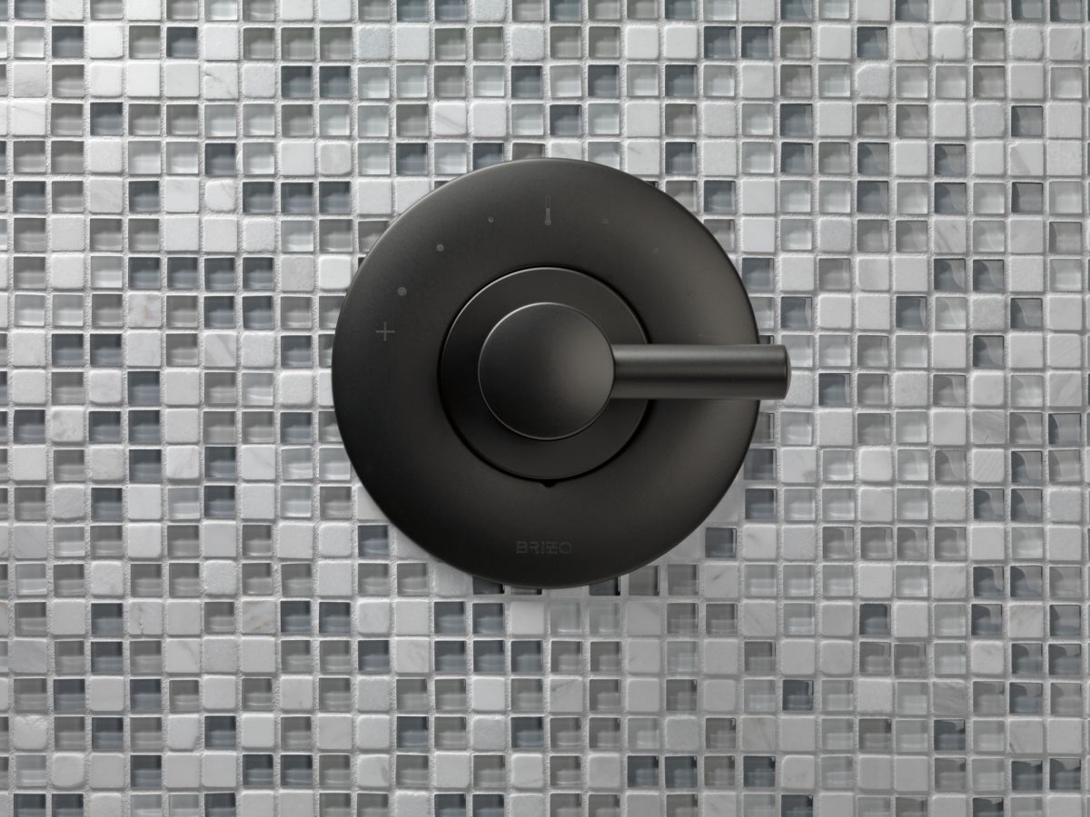 BRIZO Jason Wu for BRIZO Sensori Thermostatic Valve Trim - Less Handle — Matte Black