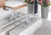 BRIZO Levoir Widespread Lavatory Faucet with High Spout - Less Handles 1.5 GPM — Chrome