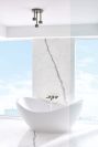 BRIZO Levoir Two-Handle Wall Mount Tub Filler Lever Handle Kit — Luxe Steel