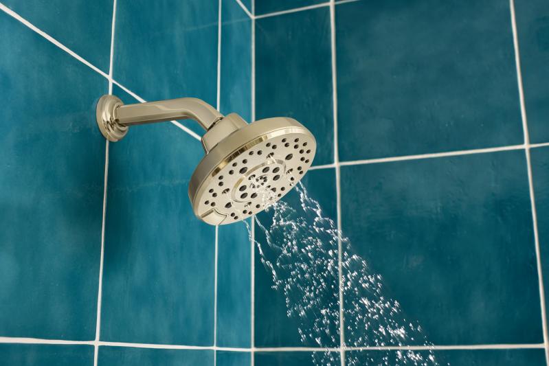 BRIZO Levoir H2OKINETIC Round Multi-Function Showerhead — Polished Nickel