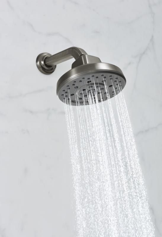 BRIZO Levoir H2OKINETIC Round Multi-Function Showerhead — Luxe Steel