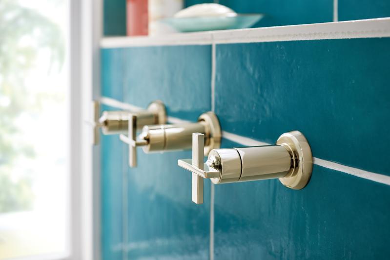 BRIZO Levoir Sensori Volume Control Trim Cross — Polished Nickel