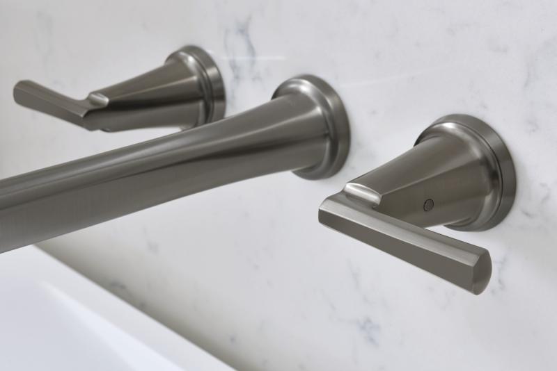 BRIZO Levoir Two-Handle Wall Mount Tub Filler - Less Handles — Luxe Steel