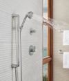 BRIZO Litze Slide Bar Handshower with H2OKINETIC Technology — Chrome