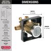 DELTA Other MultiChoice Universal High-Flow Shower Rough - Universal Inlets / Outlets — Not Applicable