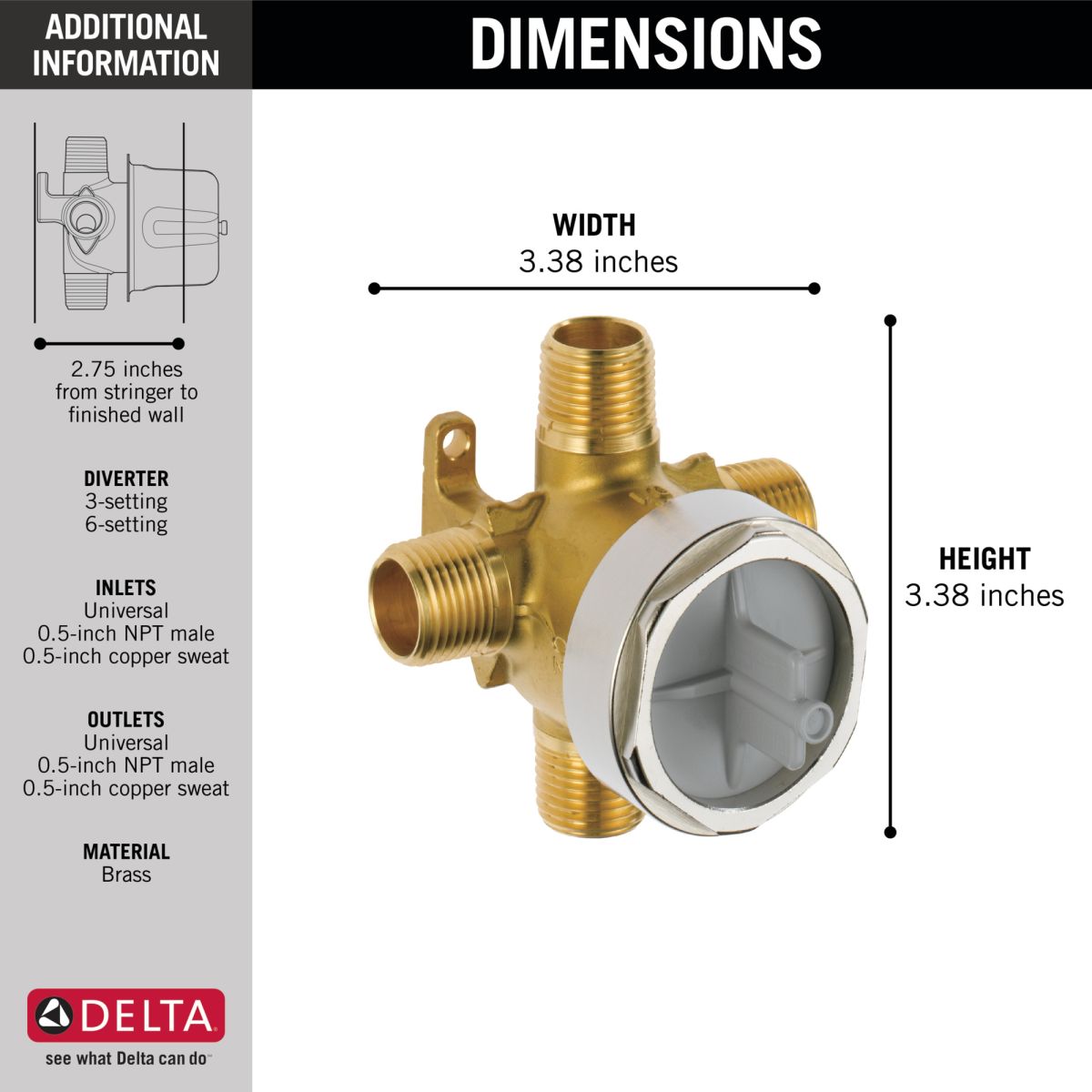 DELTA Other 3- and 6-Setting Diverter Rough — Not Applicable