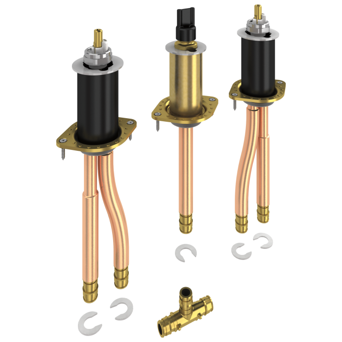 DELTA Classic Two Handle Flexible Mount - PEX Cold Expansion — Not Applicable