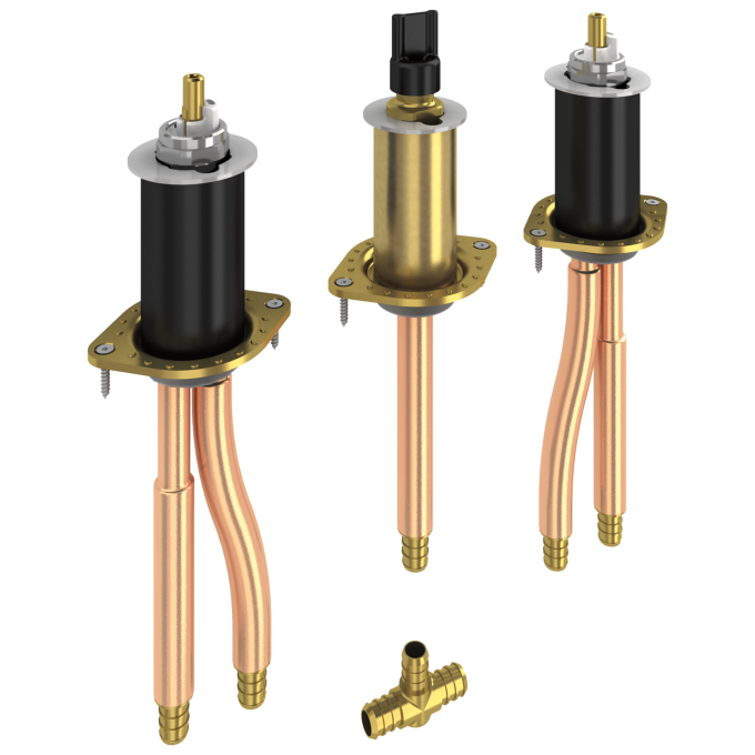 DELTA Other Two Handle Flexible Mount - PEX Crimp — Not Applicable