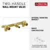 DELTA Ara Two Handle Wall Mount Rough — Not Applicable