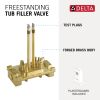 DELTA Trinsic Floor Mount Tub Filler - Rough with Stops — Not Applicable