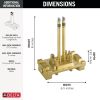 DELTA Trinsic Floor Mount Tub Filler - Rough with Stops — Not Applicable