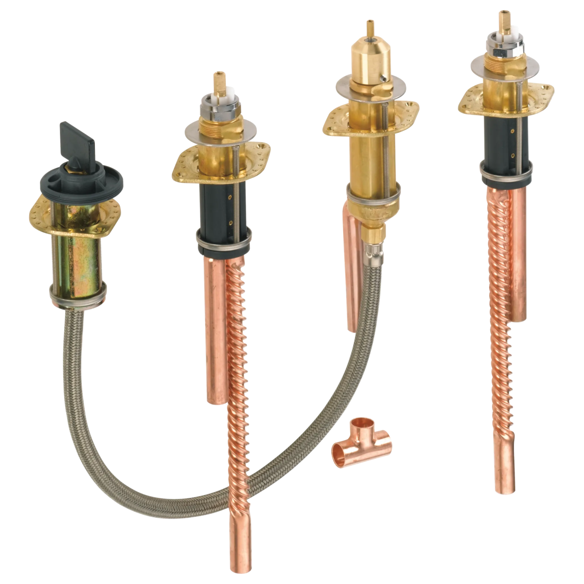 DELTA Other Two Handle Flexible Mount with Hand Shower — Not Applicable