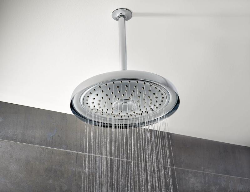 BRIZO Essential Shower 11" Classic Round Single-Function Raincan Shower Head - 1.75 GPM — Chrome