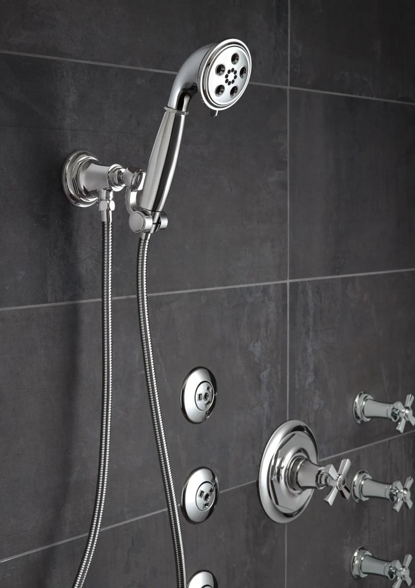 BRIZO Rook Sensori Thermostatic Valve Trim - Cross — Chrome