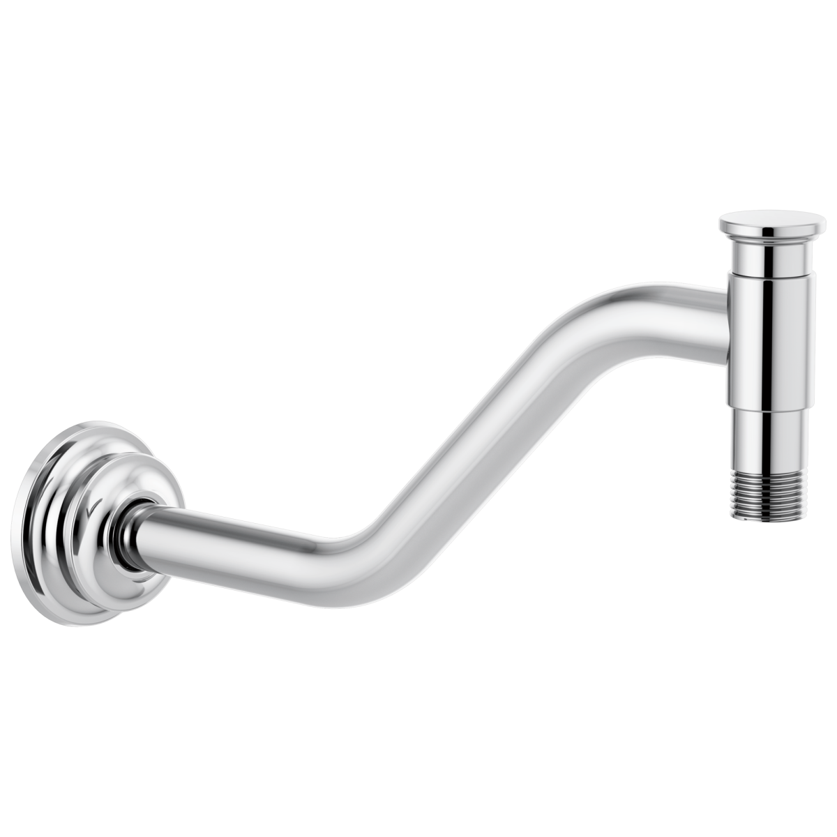 BRIZO Invari 11" Angled Shower Arm And Flange — Chrome