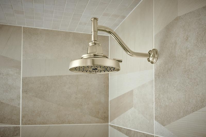 BRIZO Invari 11" Angled Shower Arm And Flange — Polished Nickel
