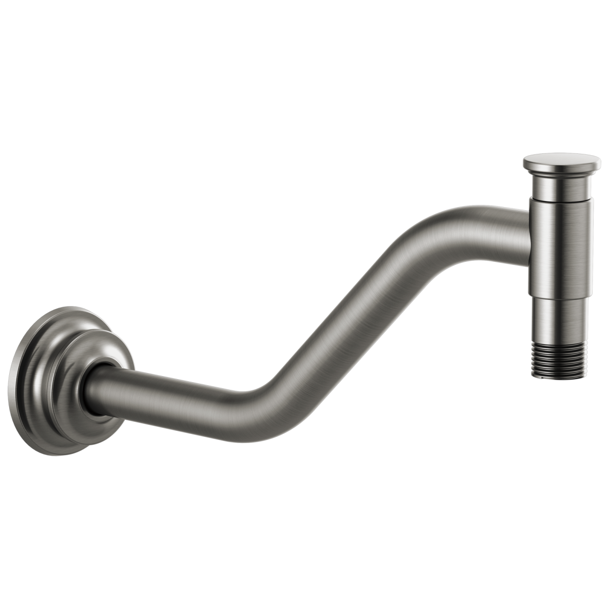 BRIZO Invari 11" Angled Shower Arm And Flange — Luxe Steel