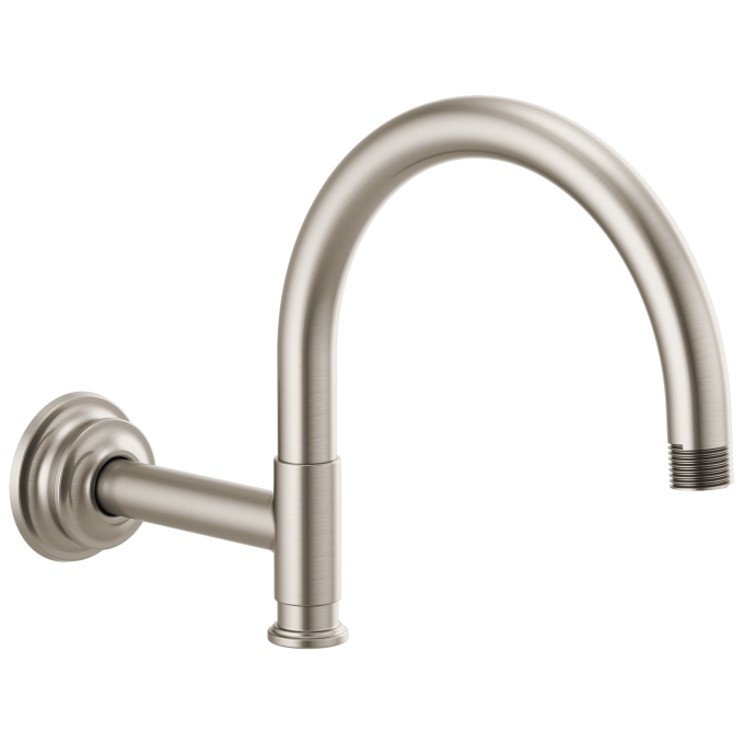 BRIZO Invari 12 1/8" Arc Shower Arm And Flange — Luxe Nickel