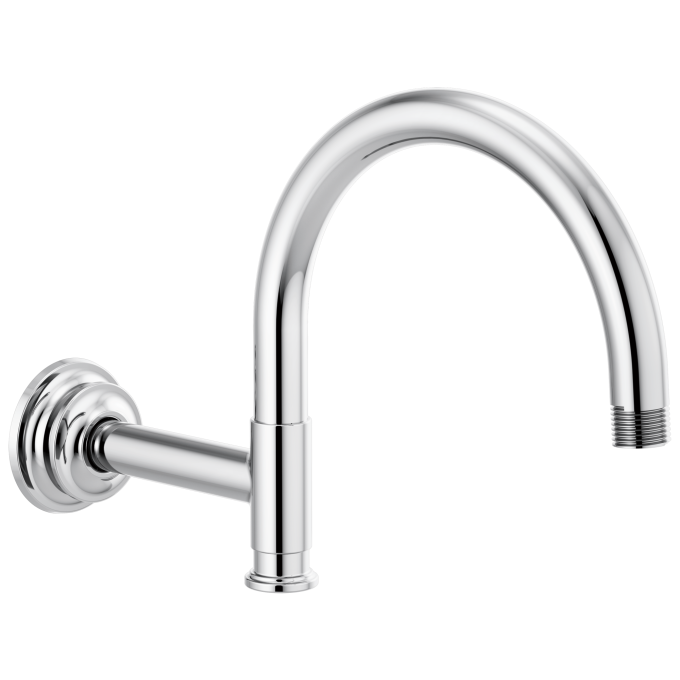 BRIZO Invari 12 1/8" Arc Shower Arm And Flange — Chrome