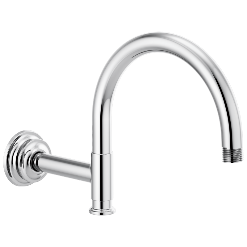 BRIZO Invari 12 1/8" Arc Shower Arm And Flange — Chrome
