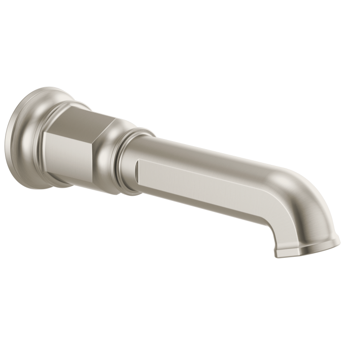 BRIZO Invari Non-Diverter Tub Spout — Luxe Nickel