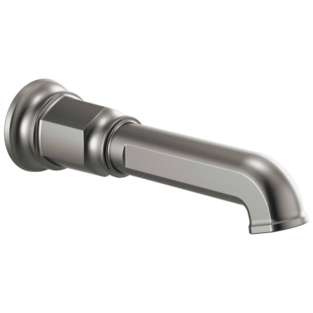 BRIZO Invari Non-Diverter Tub Spout — Luxe Steel