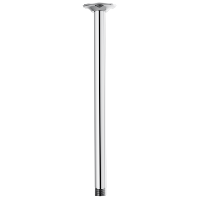BRIZO Essential Shower 14" Ceiling Mount Shower Arm And Round Flange — Chrome