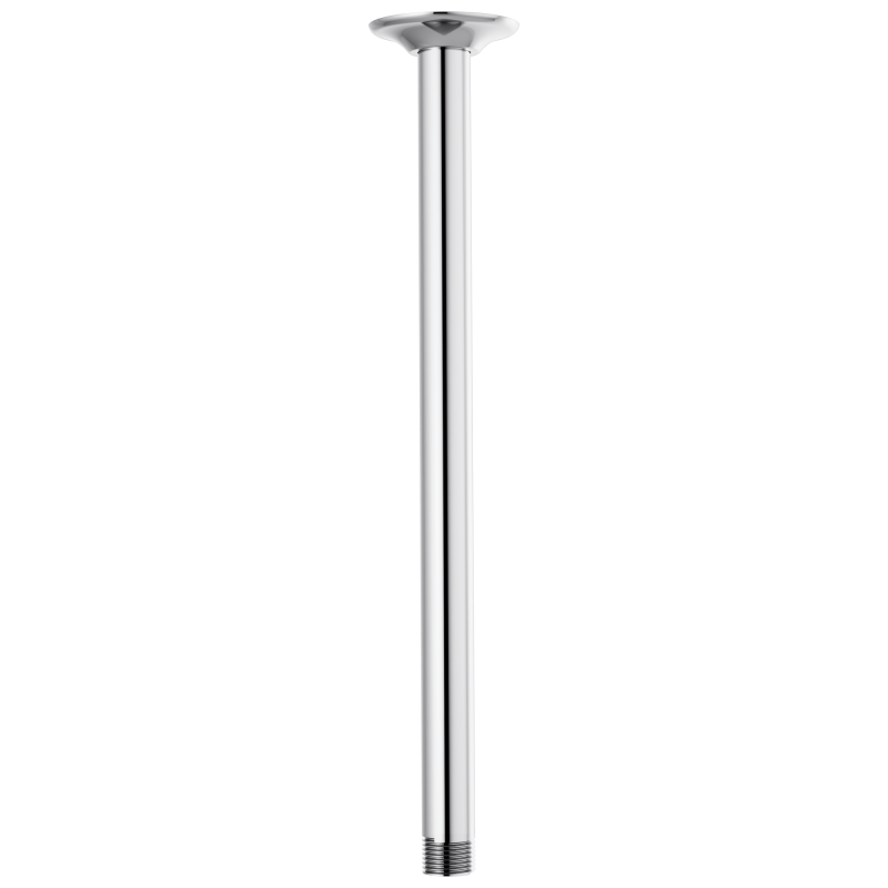 BRIZO Essential Shower 14" Ceiling Mount Shower Arm And Round Flange — Chrome