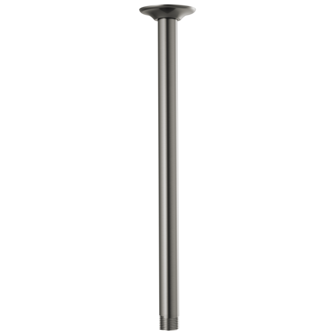 BRIZO Essential Shower 14" Ceiling Mount Shower Arm And Round Flange — Luxe Steel