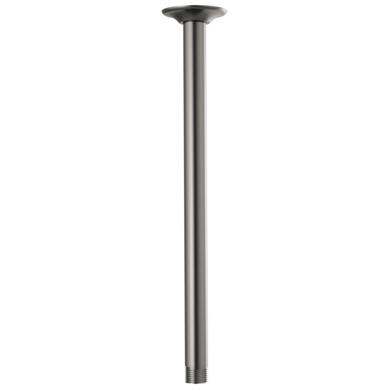 BRIZO Essential Shower 14" Ceiling Mount Shower Arm And Round Flange — Luxe Steel